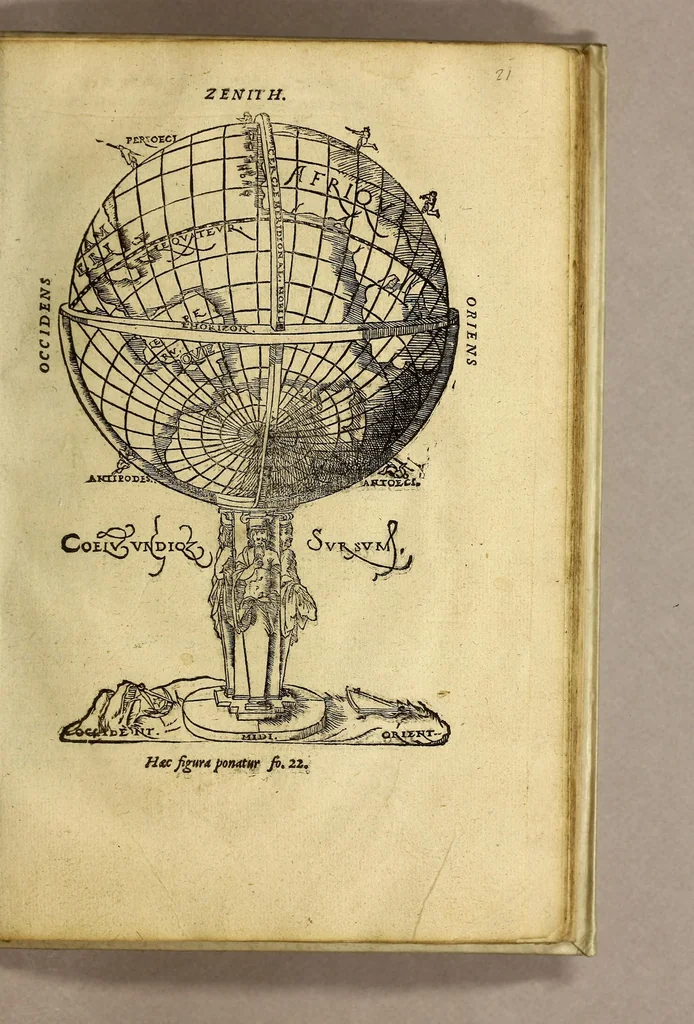 An illustration from Cosmographia Petri Apiani,, 1551, leaf 51