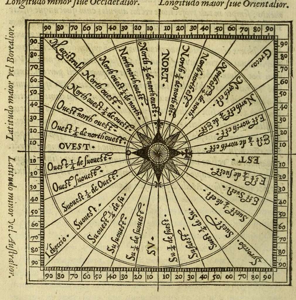 An illustration from Cosmographia Petri Apiani,, 1551, leaf 60