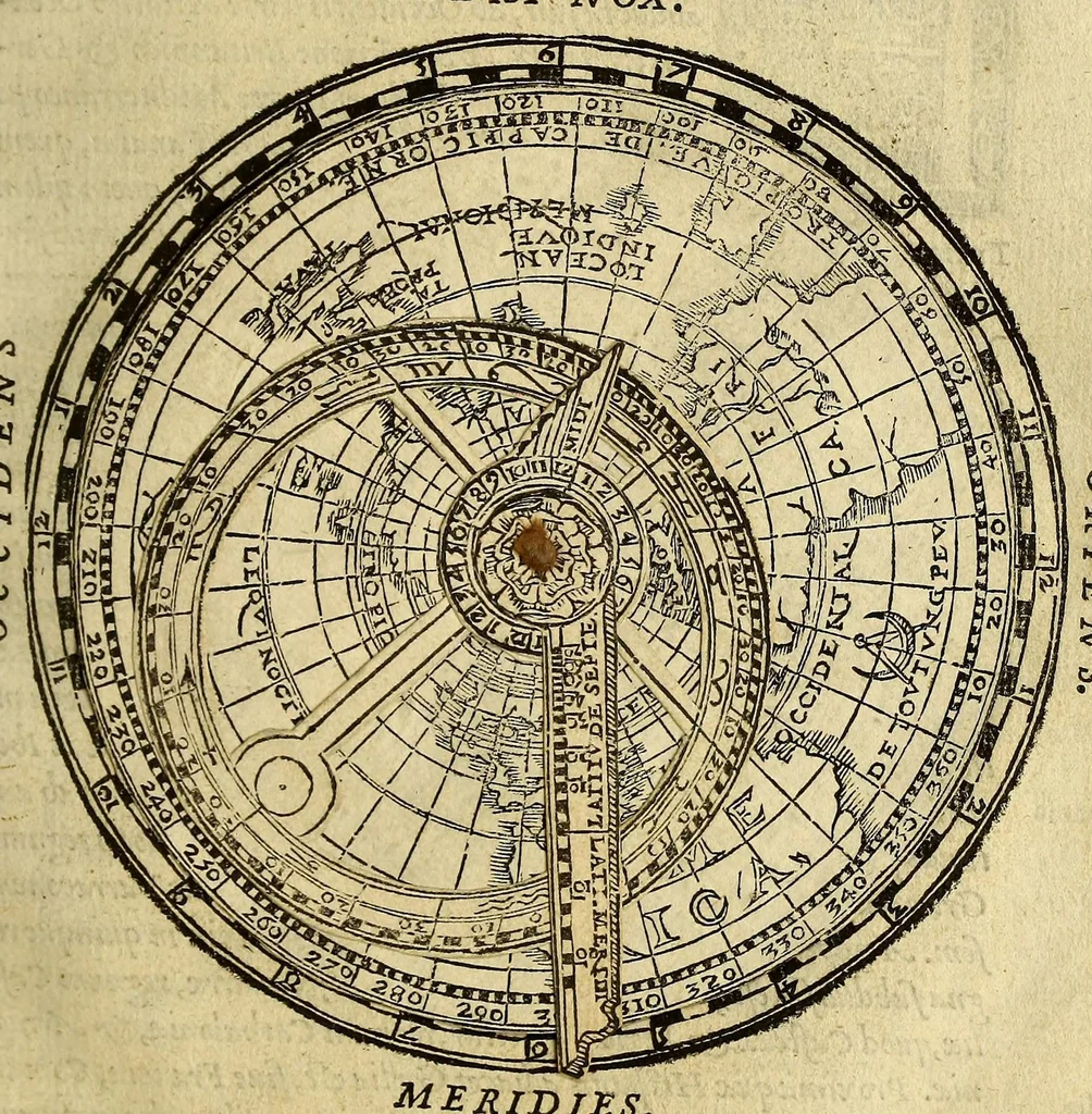 An illustration from Cosmographia Petri Apiani,, 1551, leaf 69