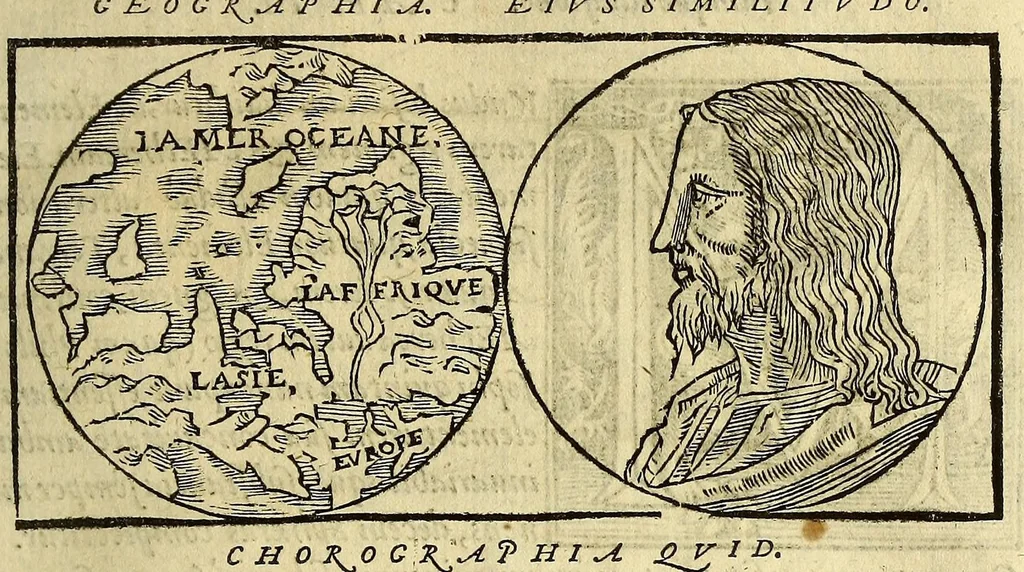 An illustration from Cosmographia Petri Apiani,, 1553, leaf 11
