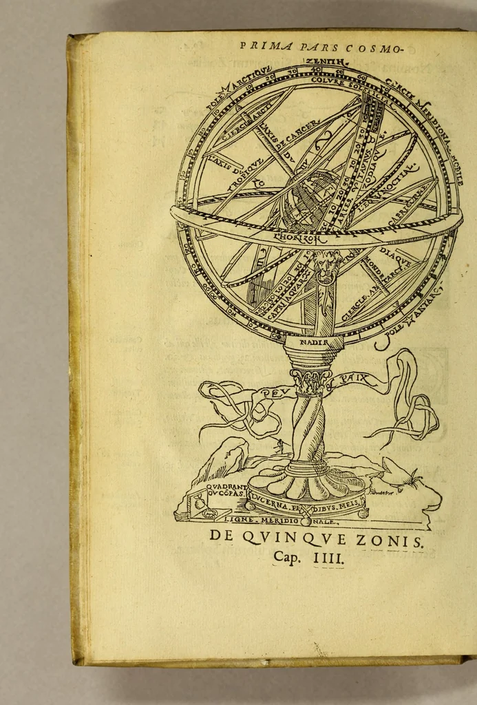An illustration from Cosmographia Petri Apiani,, 1553, leaf 16
