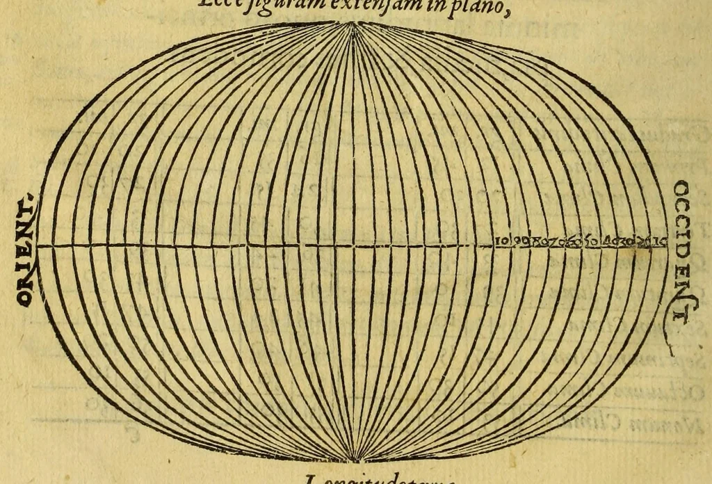 An illustration from Cosmographia Petri Apiani,, 1553, leaf 22