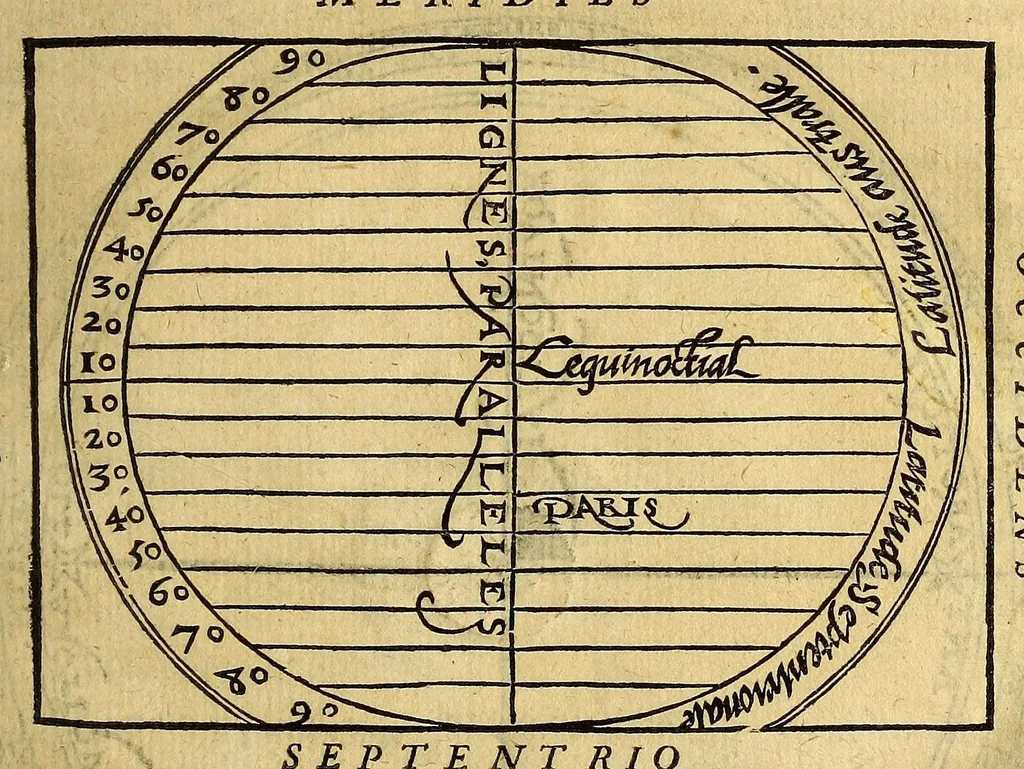 An illustration from Cosmographia Petri Apiani,, 1553, leaf 23