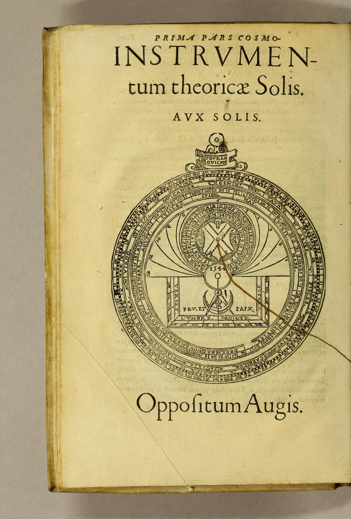 An illustration from Cosmographia Petri Apiani,, 1553, leaf 26