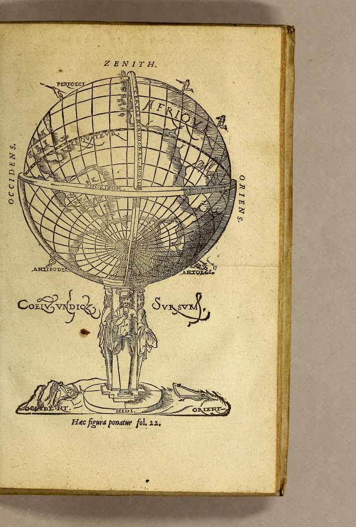 An illustration from Cosmographia Petri Apiani,, 1553, leaf 53