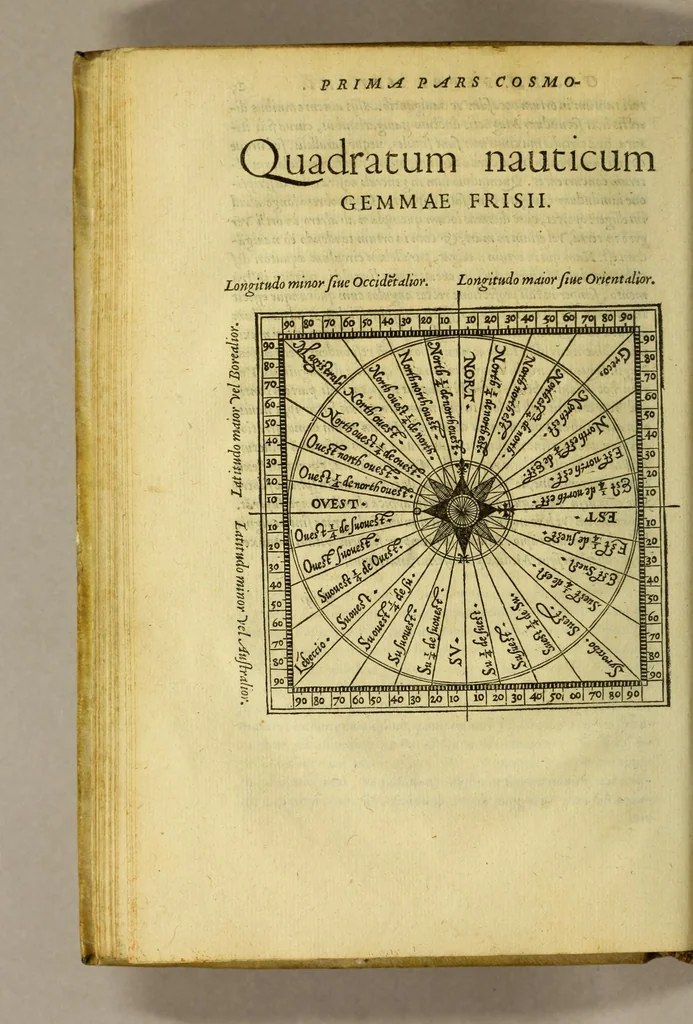 An illustration from Cosmographia Petri Apiani,, 1553, leaf 60
