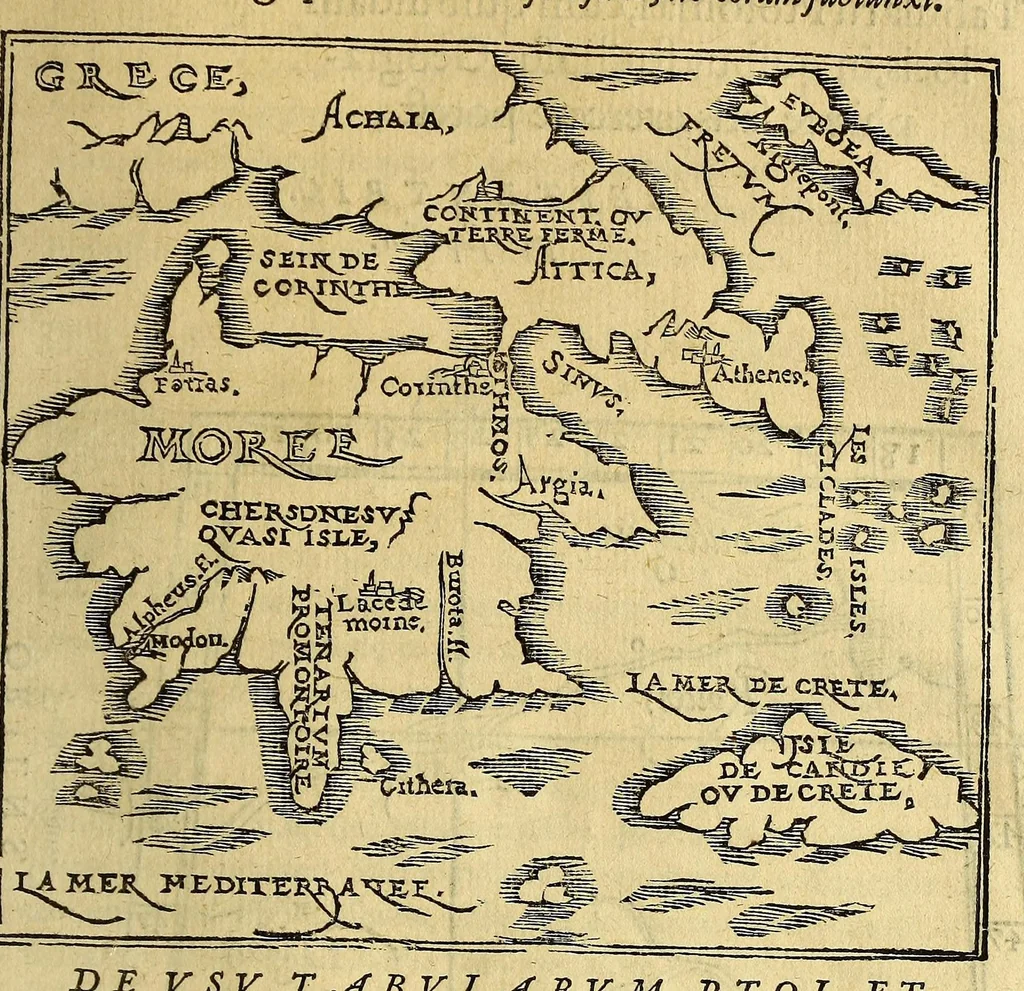 An illustration from Cosmographia Petri Apiani,, 1553, leaf 65