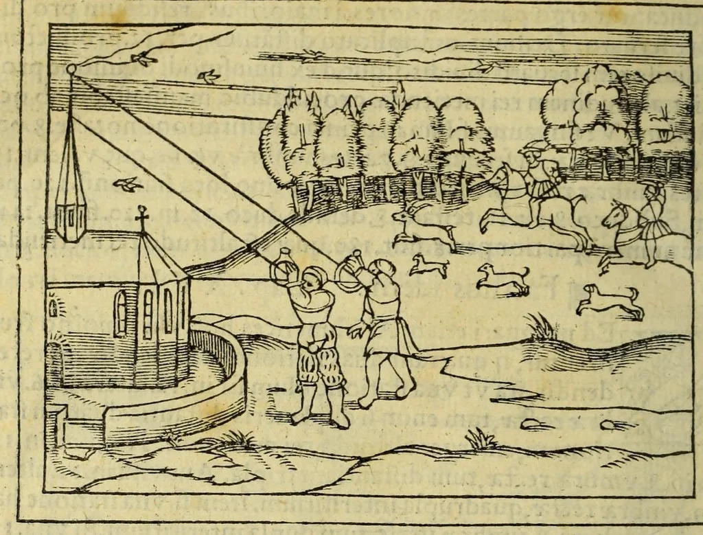 An illustration from Cosmographia Petri Apiani,, 1545, leaf 144