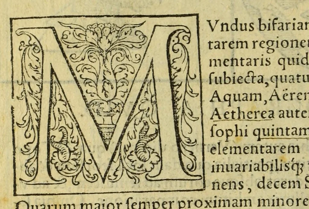 An illustration from Cosmographia Petri Apiani,, 1545, leaf 18
