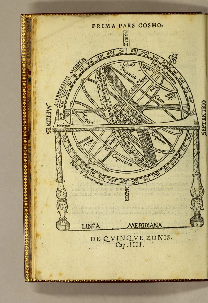An illustration from Cosmographia Petri Apiani,, 1545, leaf 22