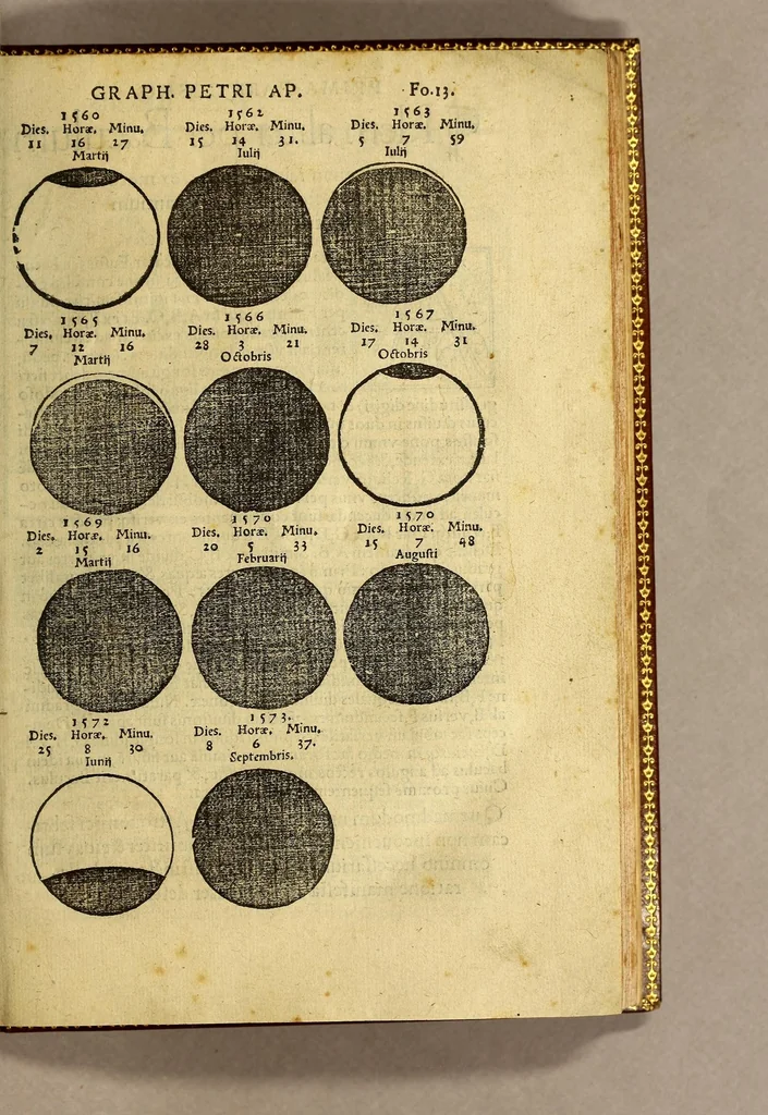 An illustration from Cosmographia Petri Apiani,, 1545, leaf 39