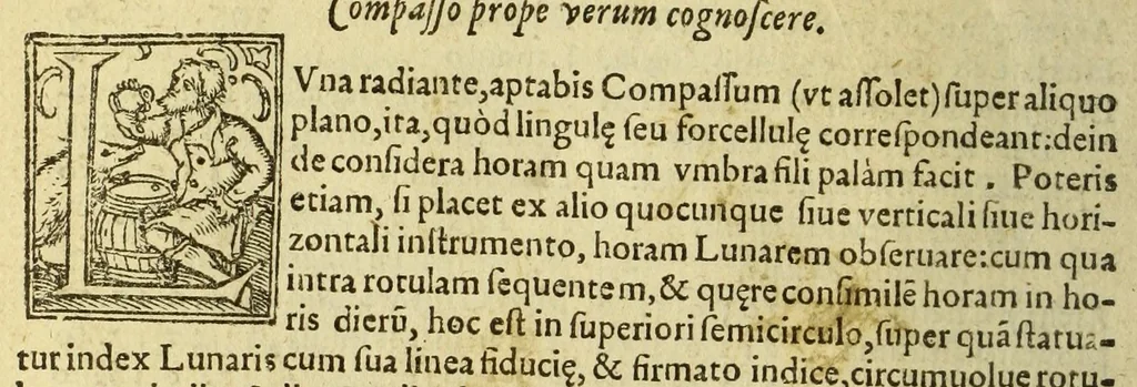An illustration from Cosmographia Petri Apiani,, 1574, leaf 108