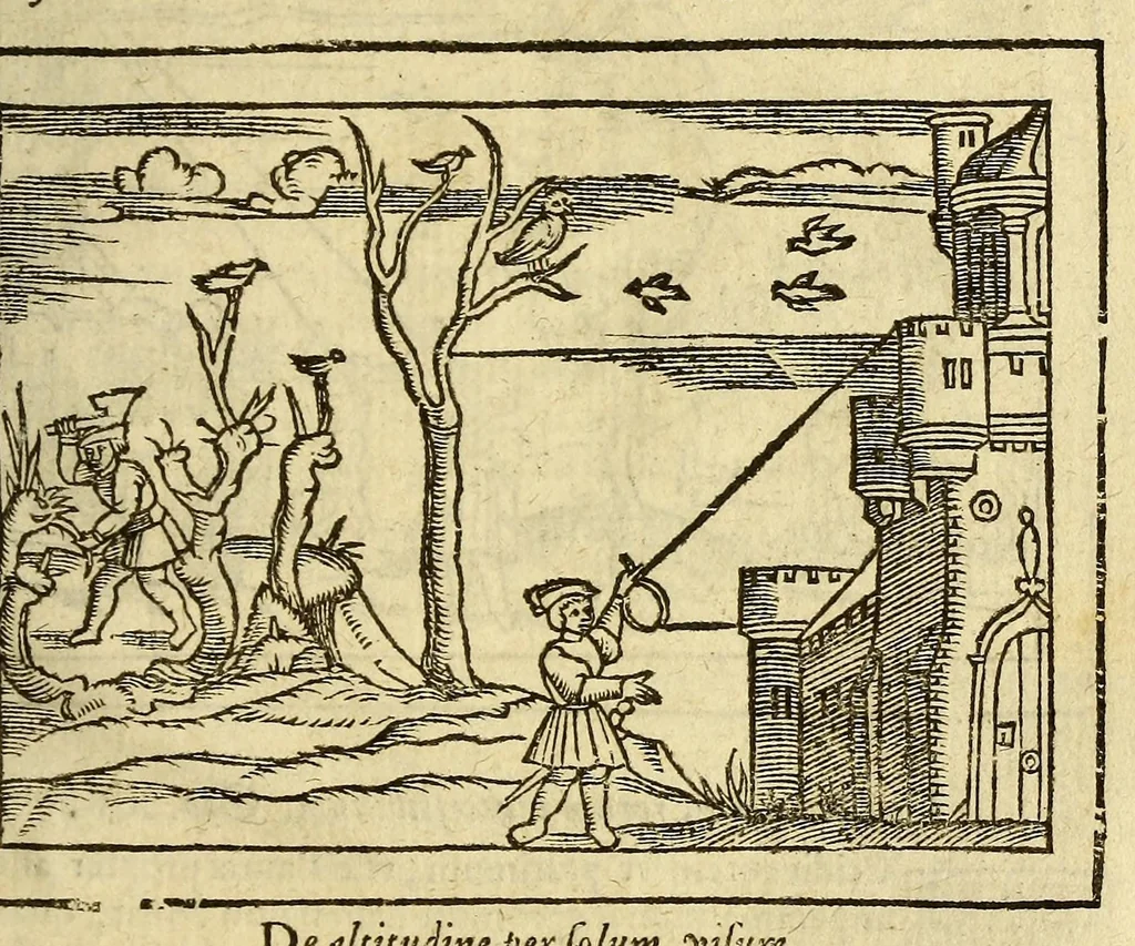 An illustration from Cosmographia Petri Apiani,, 1574, leaf 137