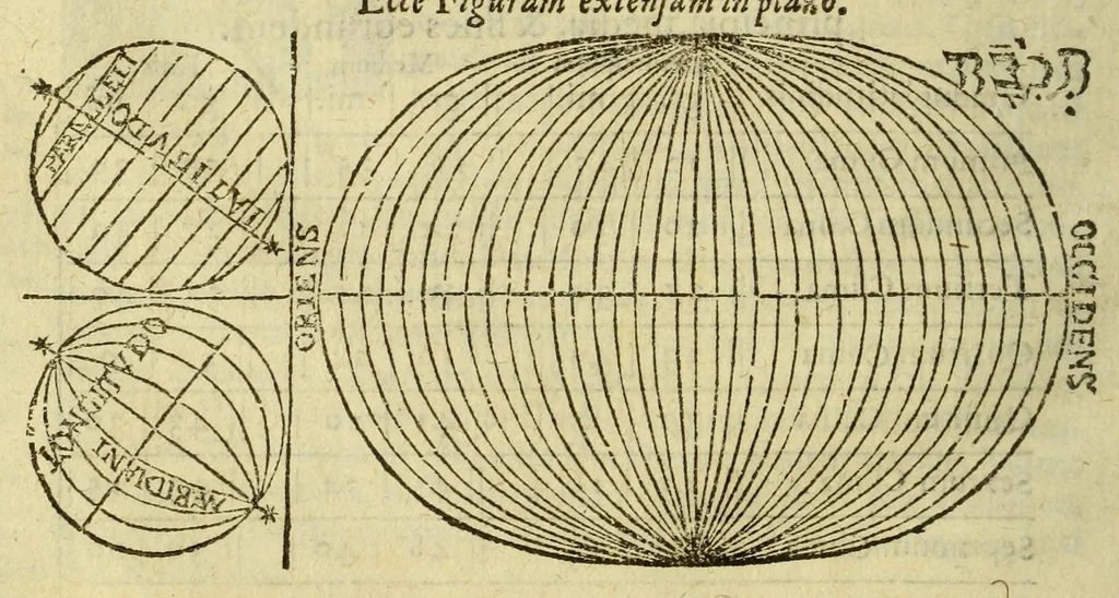 An illustration from Cosmographia Petri Apiani,, 1574, leaf 24