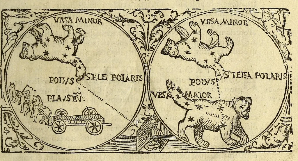 An illustration from Cosmographia Petri Apiani,, 1574, leaf 29