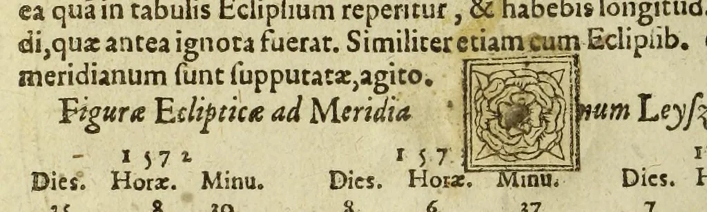 An illustration from Cosmographia Petri Apiani,, 1574, leaf 32