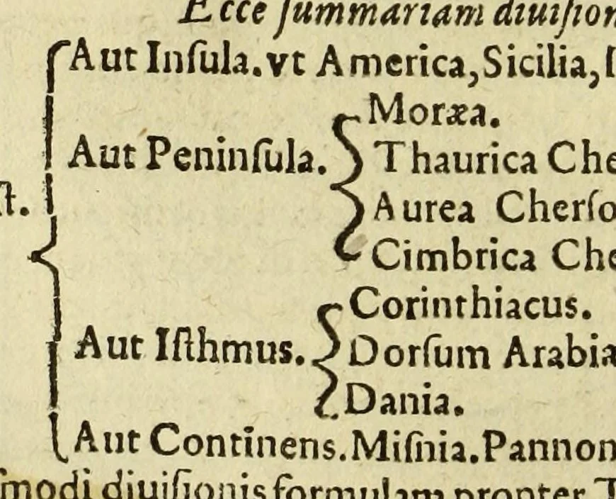 An illustration from Cosmographia Petri Apiani,, 1574, leaf 60