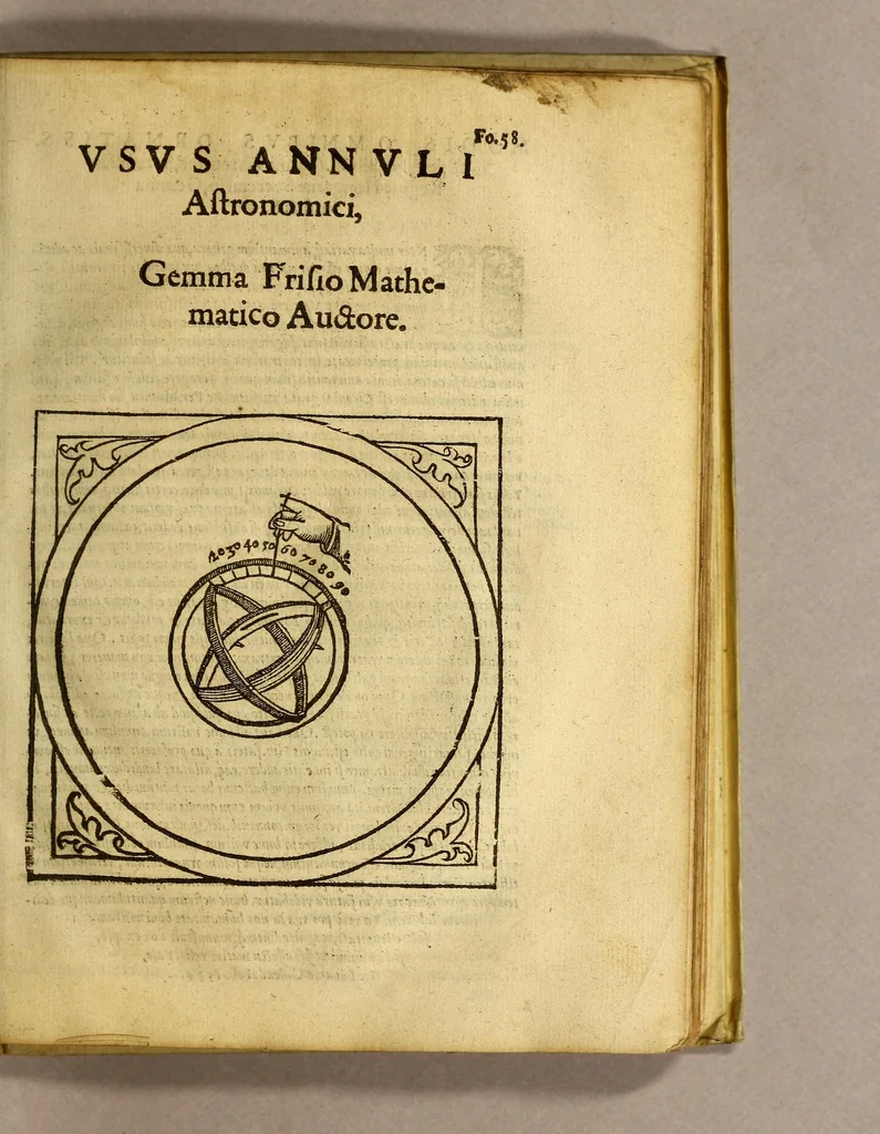 An illustration from Cosmographia Petri Apiani,, 1574, leaf 131