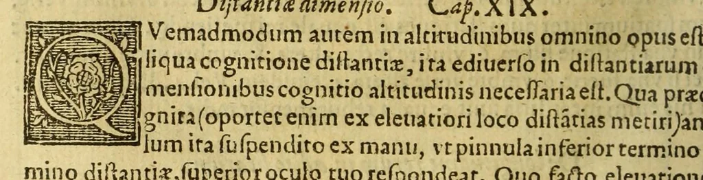 An illustration from Cosmographia Petri Apiani,, 1574, leaf 144