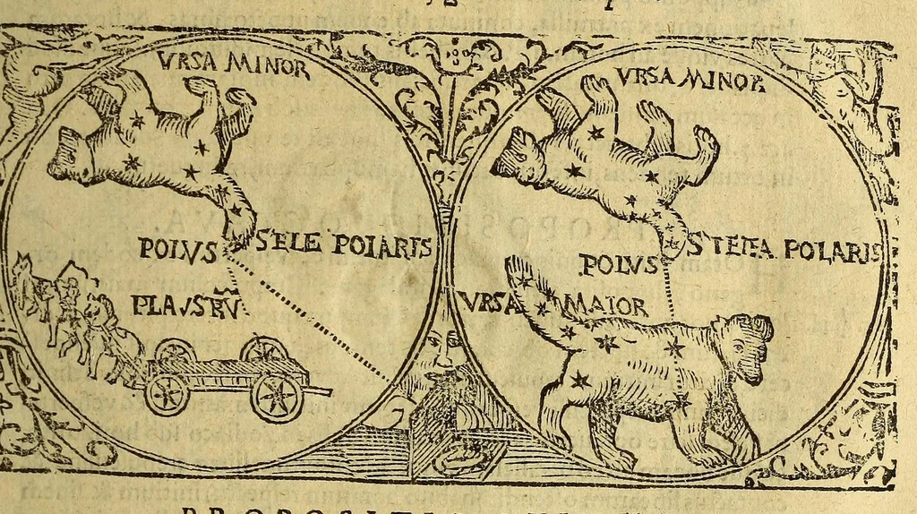 An illustration from Cosmographia Petri Apiani,, 1574, leaf 33