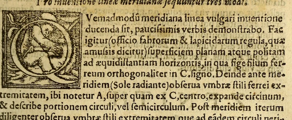 An illustration from Cosmographia Petri Apiani,, 1574, leaf 55