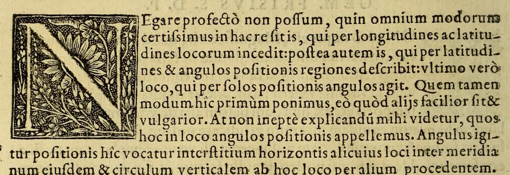 An illustration from Cosmographia Petri Apiani,, 1574, leaf 114