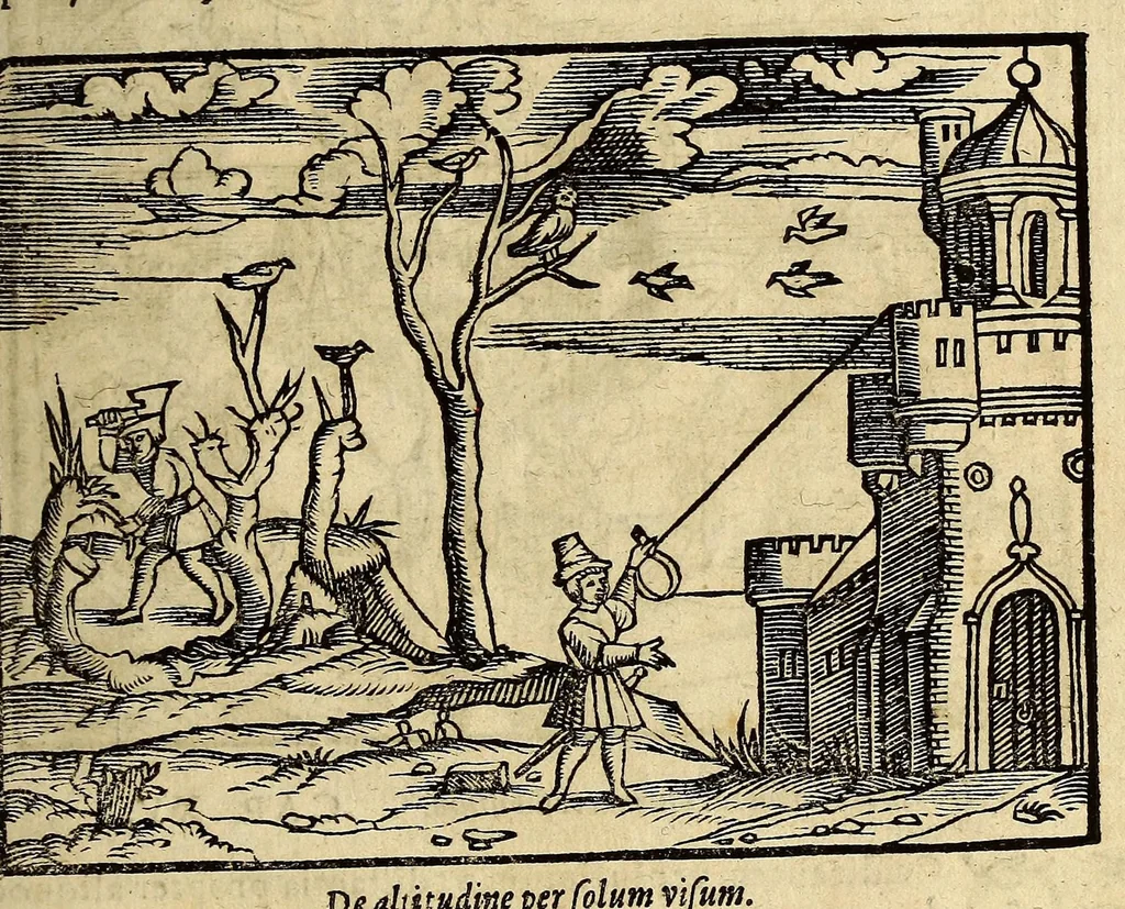 An illustration from Cosmographia Petri Apiani,, 1574, leaf 137