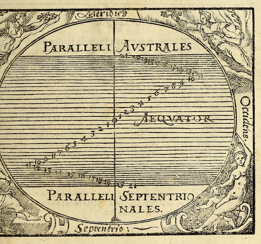 An illustration from Cosmographia Petri Apiani,, 1574, leaf 19