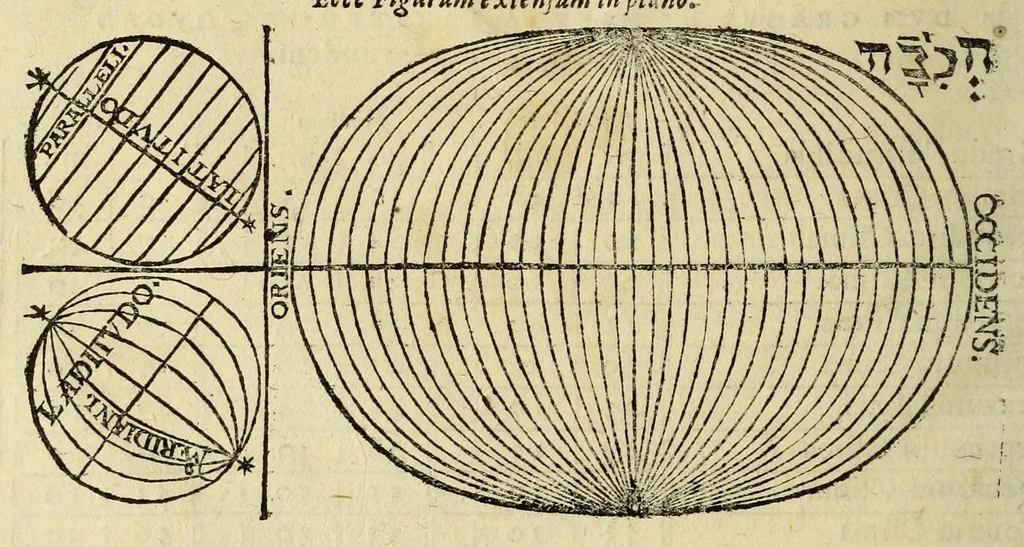 An illustration from Cosmographia Petri Apiani,, 1574, leaf 22