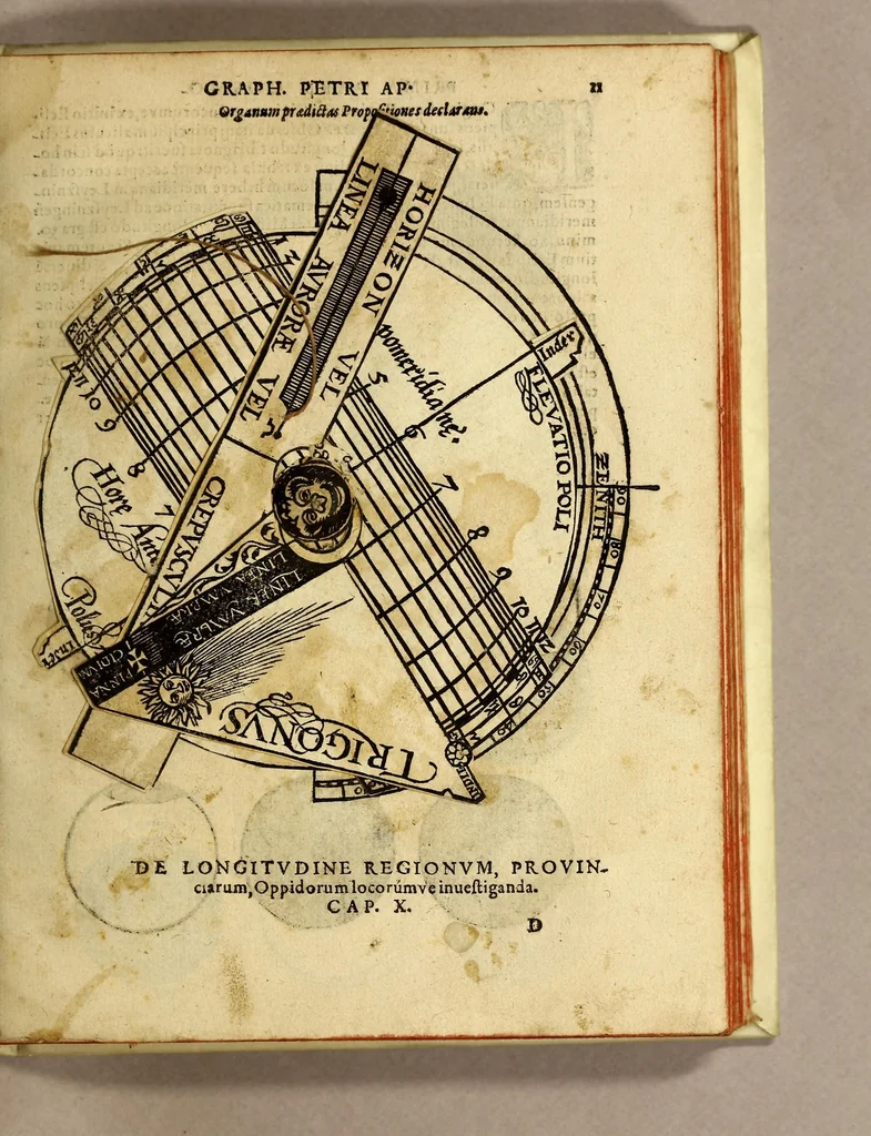 An illustration from Cosmographia Petri Apiani,, 1574, leaf 29