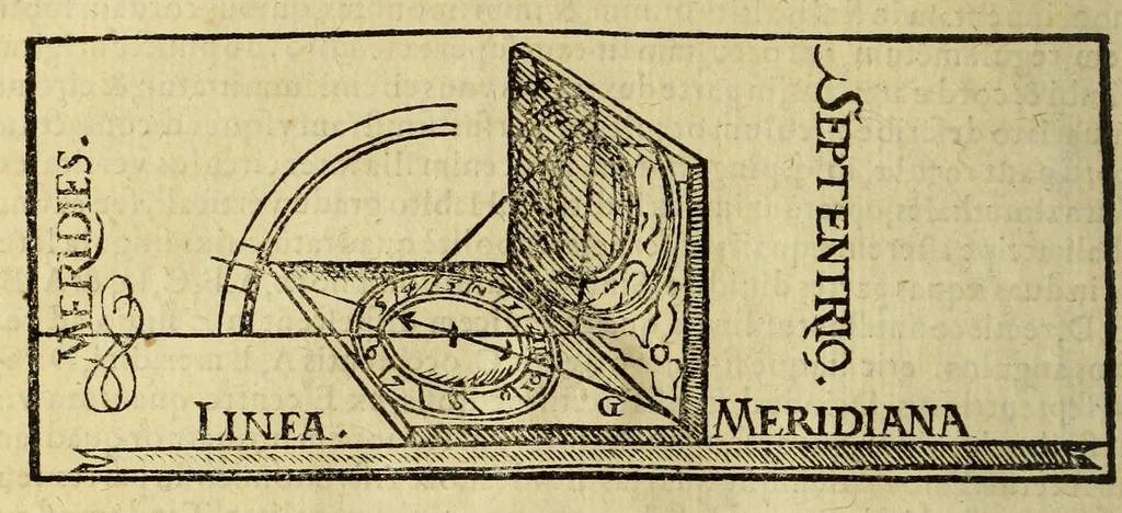 An illustration from Cosmographia Petri Apiani,, 1574, leaf 52