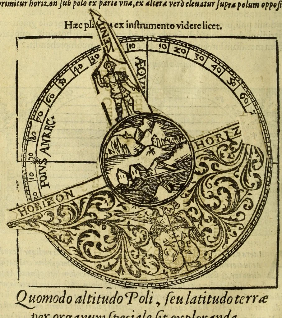 An illustration from Cosmographia, siue descriptio vniuersi orbis,, 1584, leaf 40