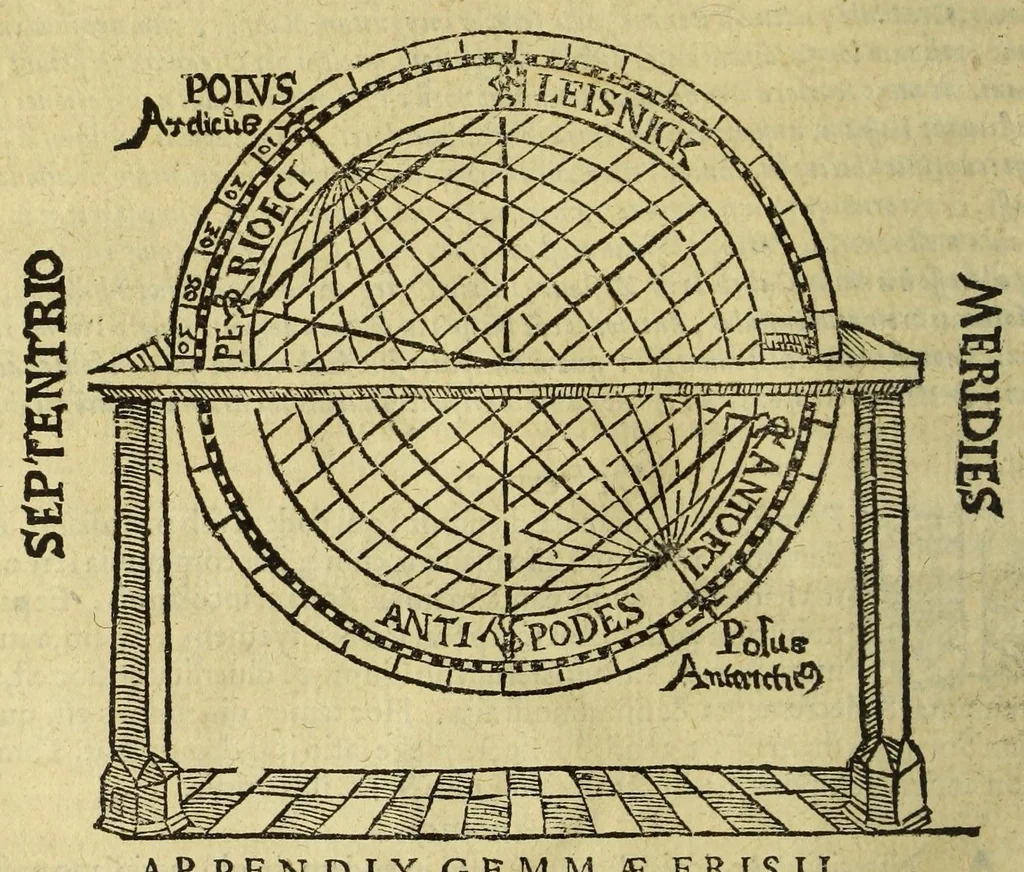 An illustration from Cosmographia, siue descriptio vniuersi orbis,, 1584, leaf 78