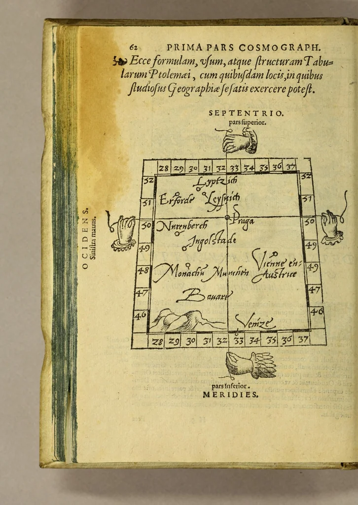 An illustration from Cosmographia, siue descriptio vniuersi orbis,, 1584, leaf 82