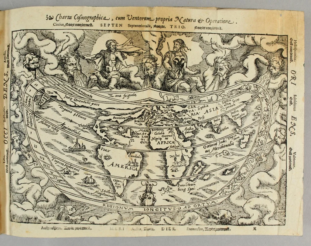 An illustration from Cosmographia, siue descriptio vniuersi orbis,, 1584, leaf 93