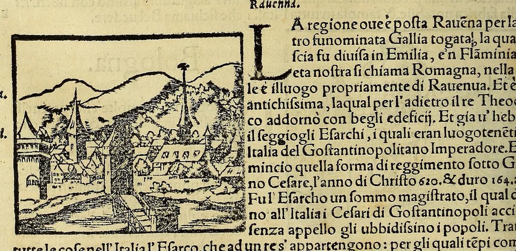 An illustration from Cosmographia vniuersale, nella quale secondo che n'hanno parlato : ipiu veraci scrittori, son designati i siti di tutti gli paësi. I siti de tutte le parti del mondo habitabile, & le proprie doti: le tauole topographice delle regioni ..., 1575, leaf 286