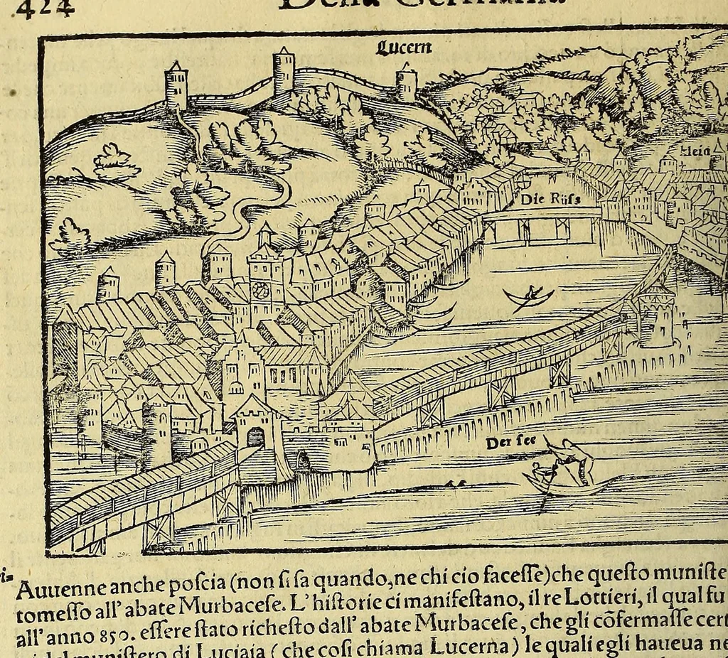 An illustration from Cosmographia vniuersale, nella quale secondo che n'hanno parlato : ipiu veraci scrittori, son designati i siti di tutti gli paësi. I siti de tutte le parti del mondo habitabile, & le proprie doti: le tauole topographice delle regioni ..., 1575, leaf 496