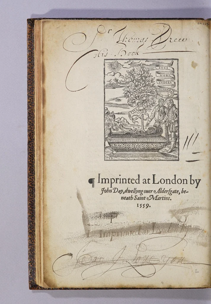 An illustration from The cosmographical glasse, conteinyng the pleasant principles of cosmographie, geographie, hydrographie, or nauigation., 1559, leaf 230