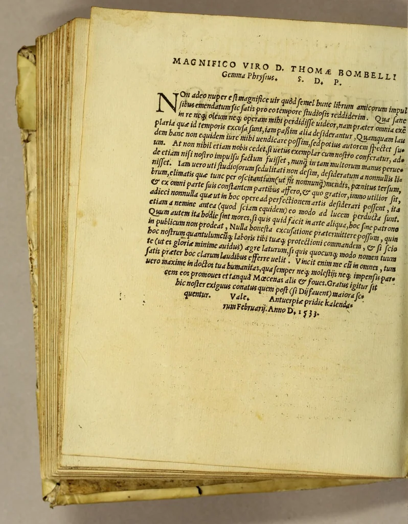 An illustration from Cosmographicus liber Petri Apiani mathematici,, 1533, leaf 118
