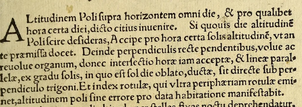An illustration from Cosmographicus liber Petri Apiani mathematici,, 1533, leaf 25