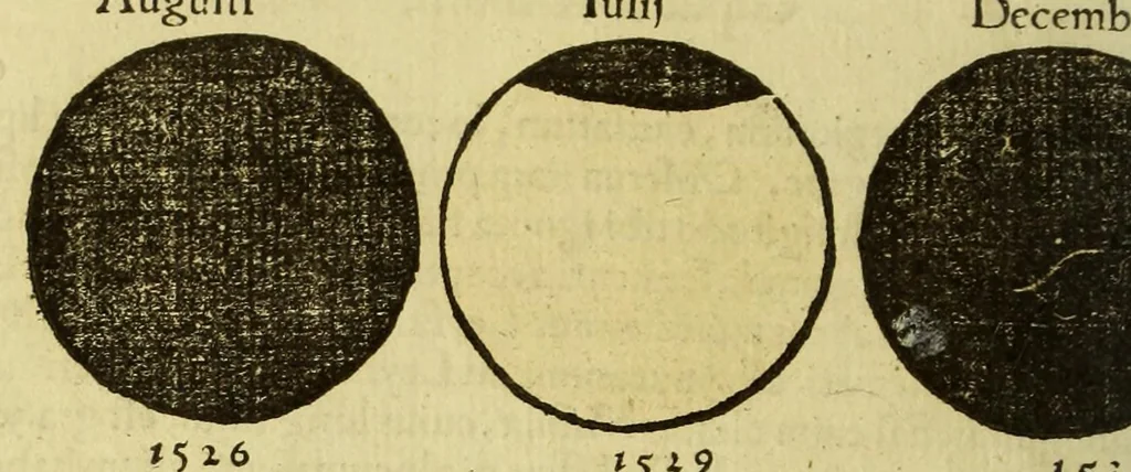 An illustration from Cosmographicus liber Petri Apiani mathematici,, 1533, leaf 30