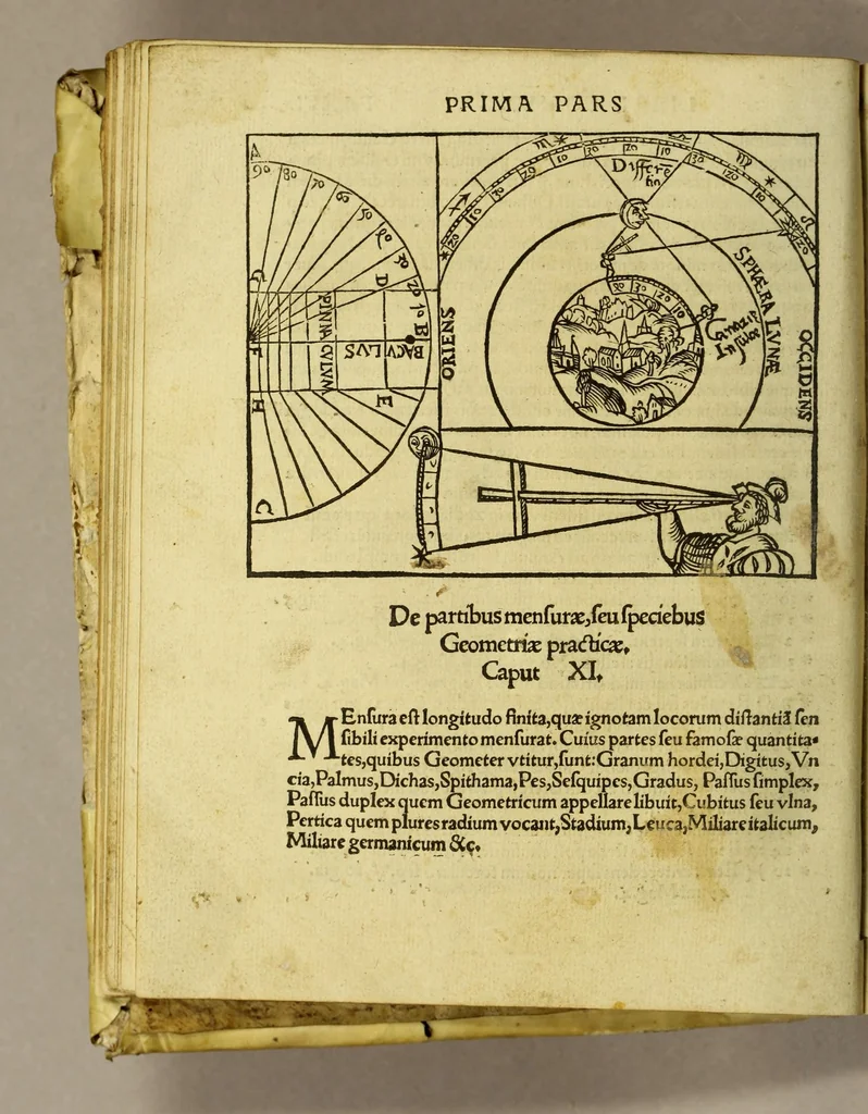 An illustration from Cosmographicus liber Petri Apiani mathematici,, 1533, leaf 36
