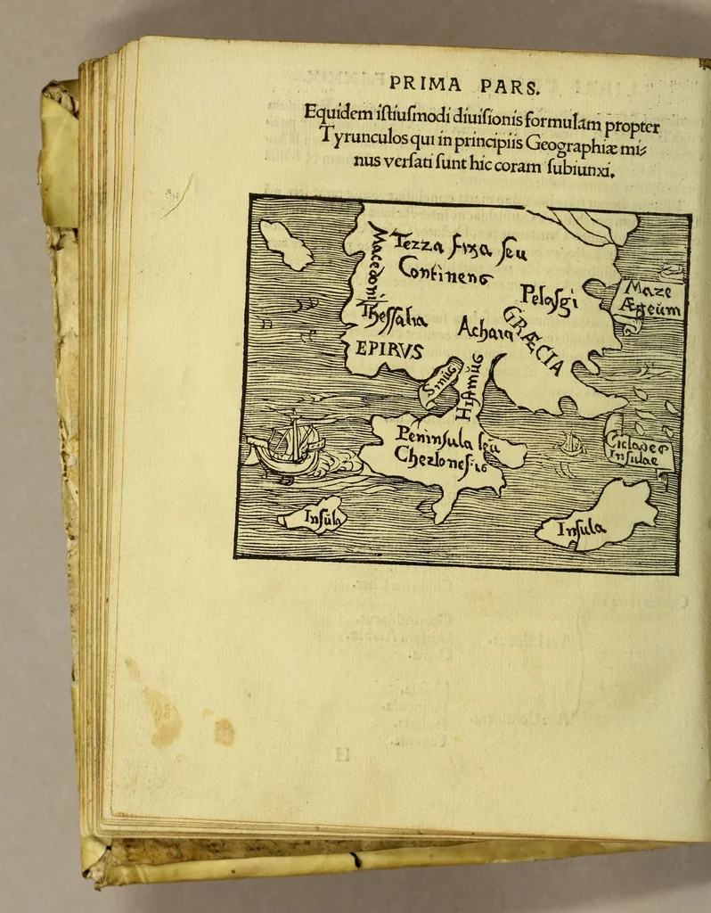 An illustration from Cosmographicus liber Petri Apiani mathematici,, 1533, leaf 62