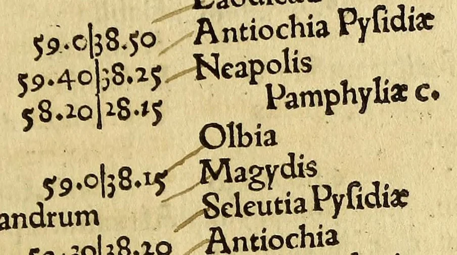 An illustration from Cosmographicus liber Petri Apiani mathematici,, 1533, leaf 91