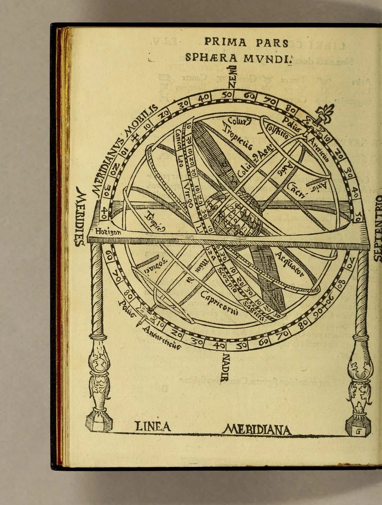 An illustration from Cosmographicus liber Petri Apiani mathematici,, 1529, leaf 20
