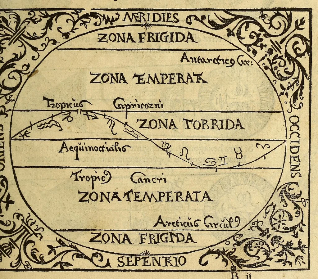An illustration from Cosmographicus liber Petri Apiani mathematici,, 1529, leaf 21