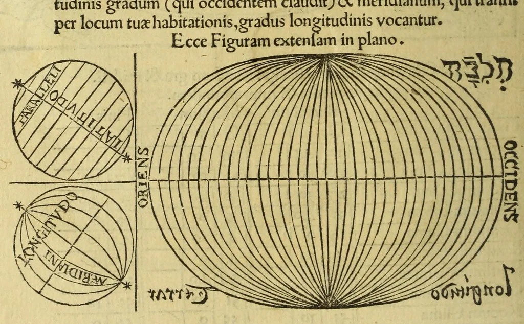 An illustration from Cosmographicus liber Petri Apiani mathematici,, 1529, leaf 26
