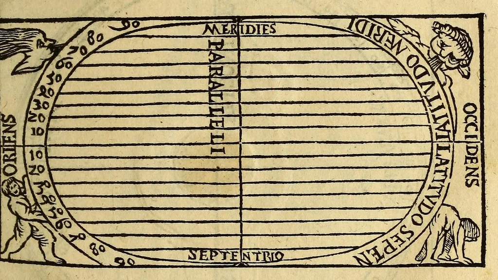 An illustration from Cosmographicus liber Petri Apiani mathematici,, 1529, leaf 27