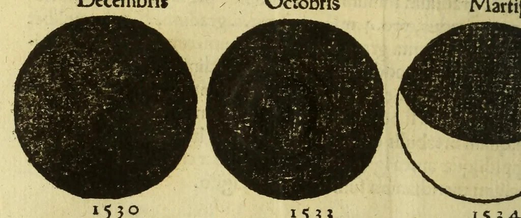 An illustration from Cosmographicus liber Petri Apiani mathematici,, 1529, leaf 36