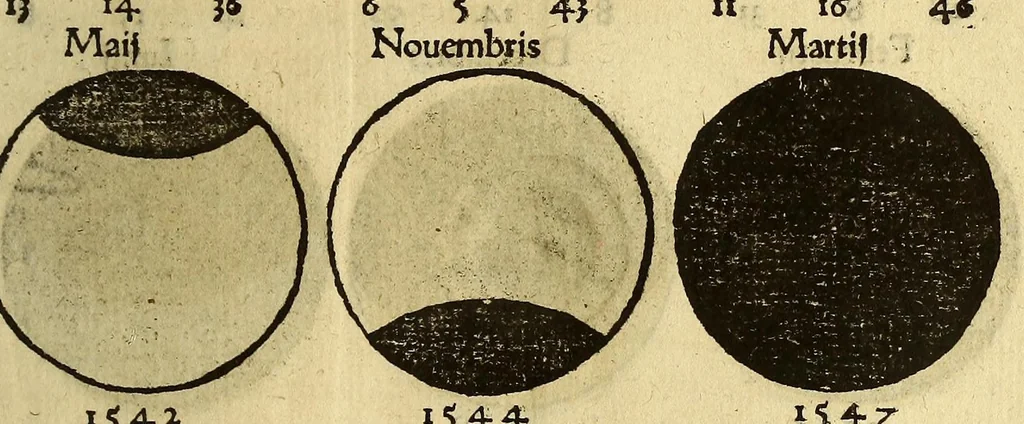 An illustration from Cosmographicus liber Petri Apiani mathematici,, 1529, leaf 37